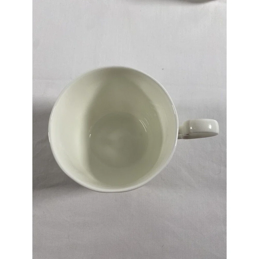 Lot of 4 Mikasa Bone Chine Cameo White Teacup Tea Cup Coffee Cup A7000